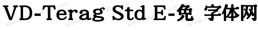 VD-Terag Std E字体转换
